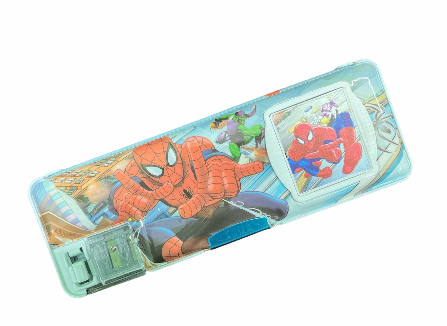 SHRIRAYS Avengers Pencil Box with Calculator & Sharpner (Spiderman)