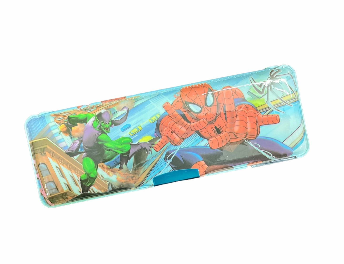 SHRIRAYS Avengers Pencil Box with Calculator & Sharpner (Spiderman)
